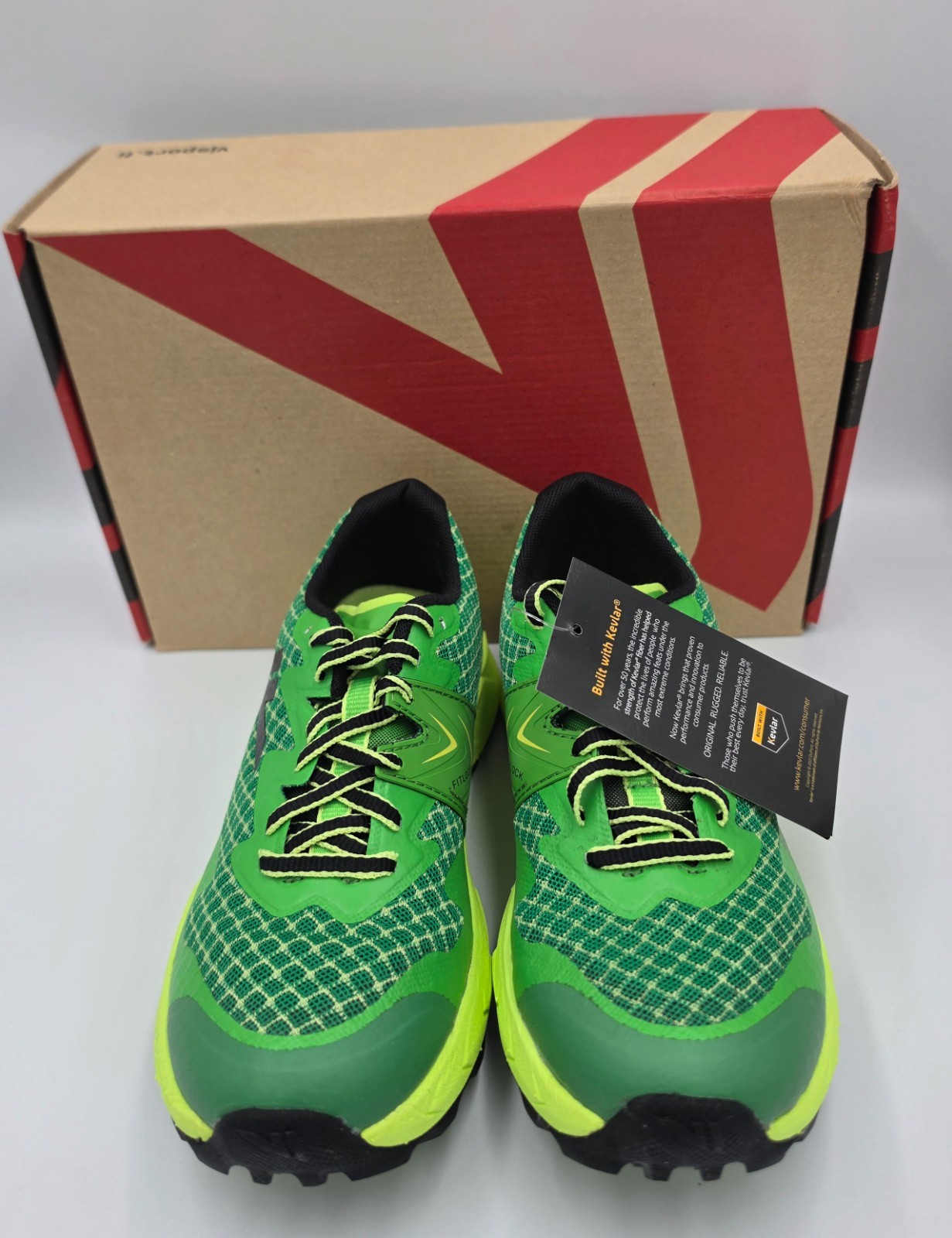 VJ Ultra Trail Running Shoes 6W 4.5Y Green Butyl Rubber EU 36 Finland New