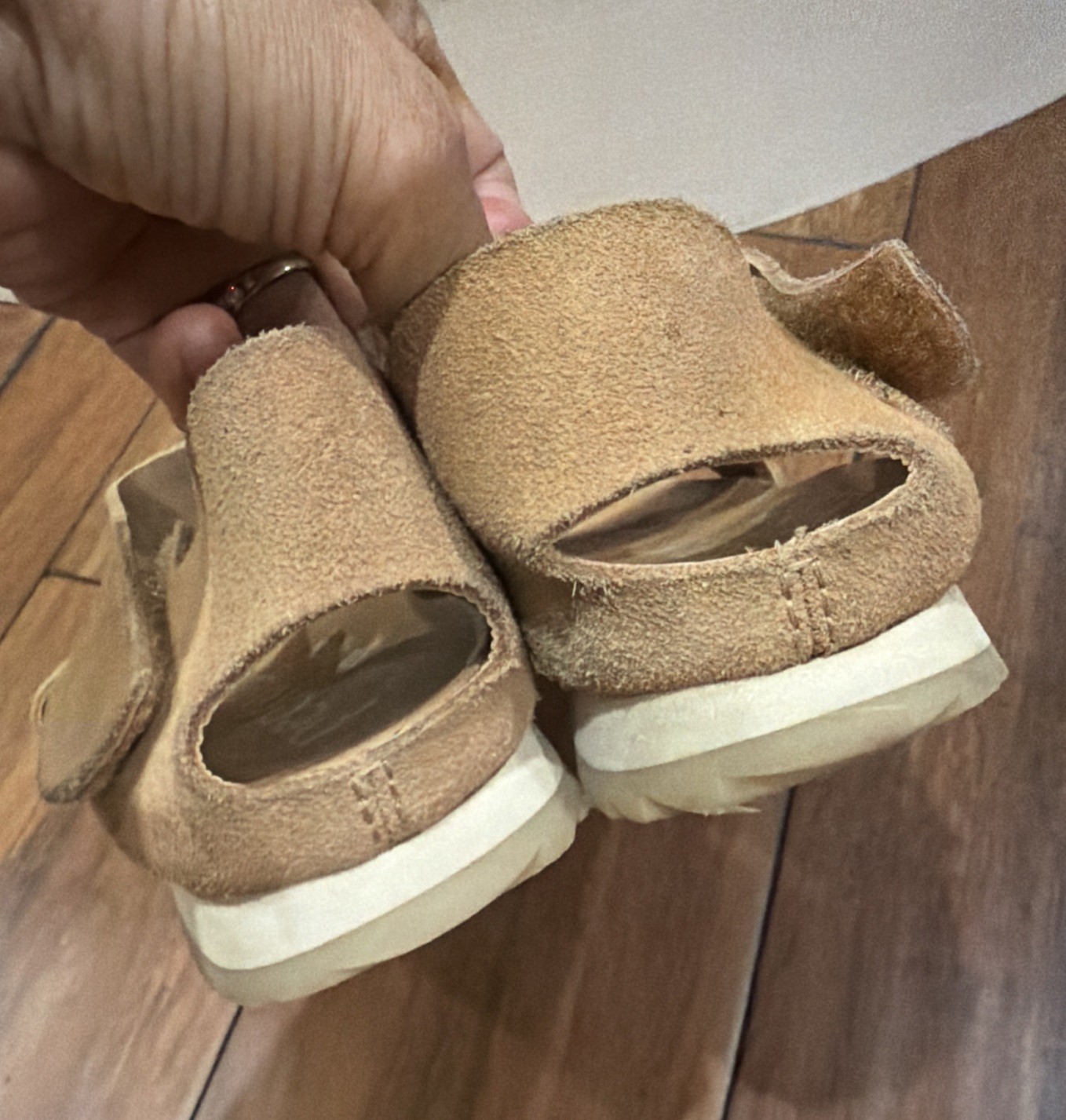 Cute Pedro Garcia JEDDA Suede Tan Sandals Size 37-US 7-7.5-VERY GOOD COND ($525)