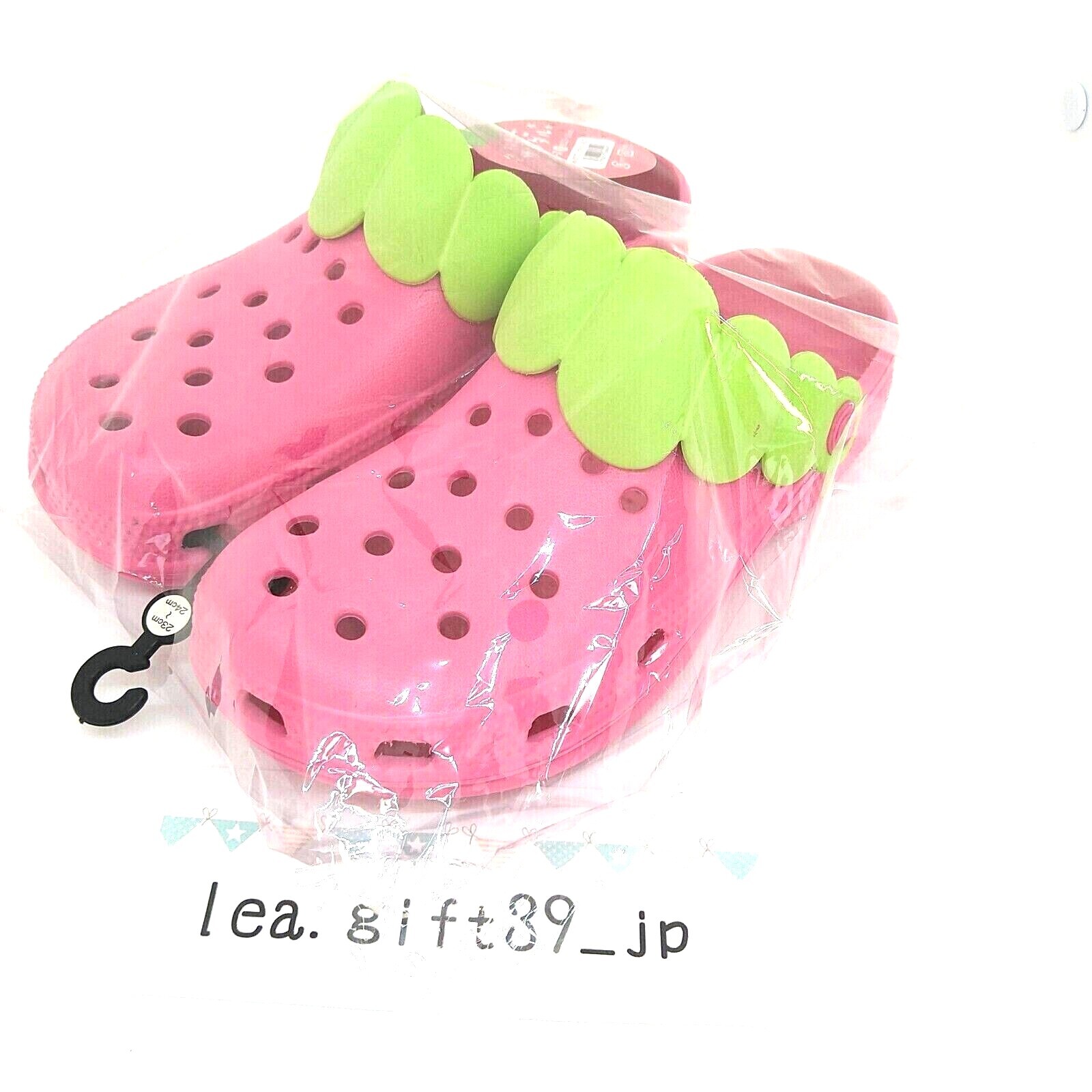 Strawberry Sandals Fruit Slippers Shoes Clog 2 Colors and 2 Sizes From Japan New