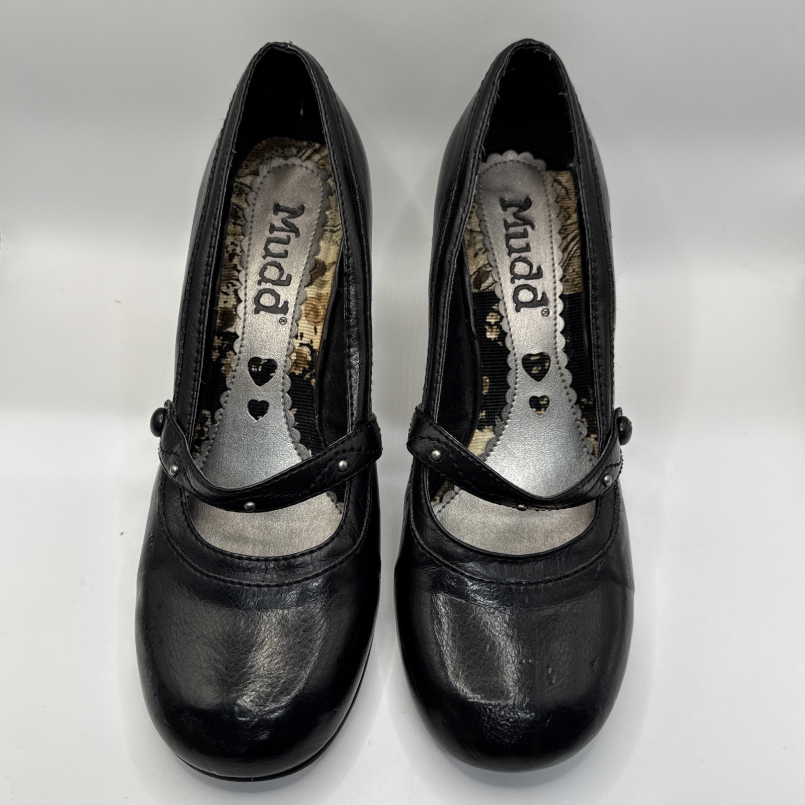Women’s 8.5 Vintage Y2K 90s 2000s MUDD Black Kitten Heels