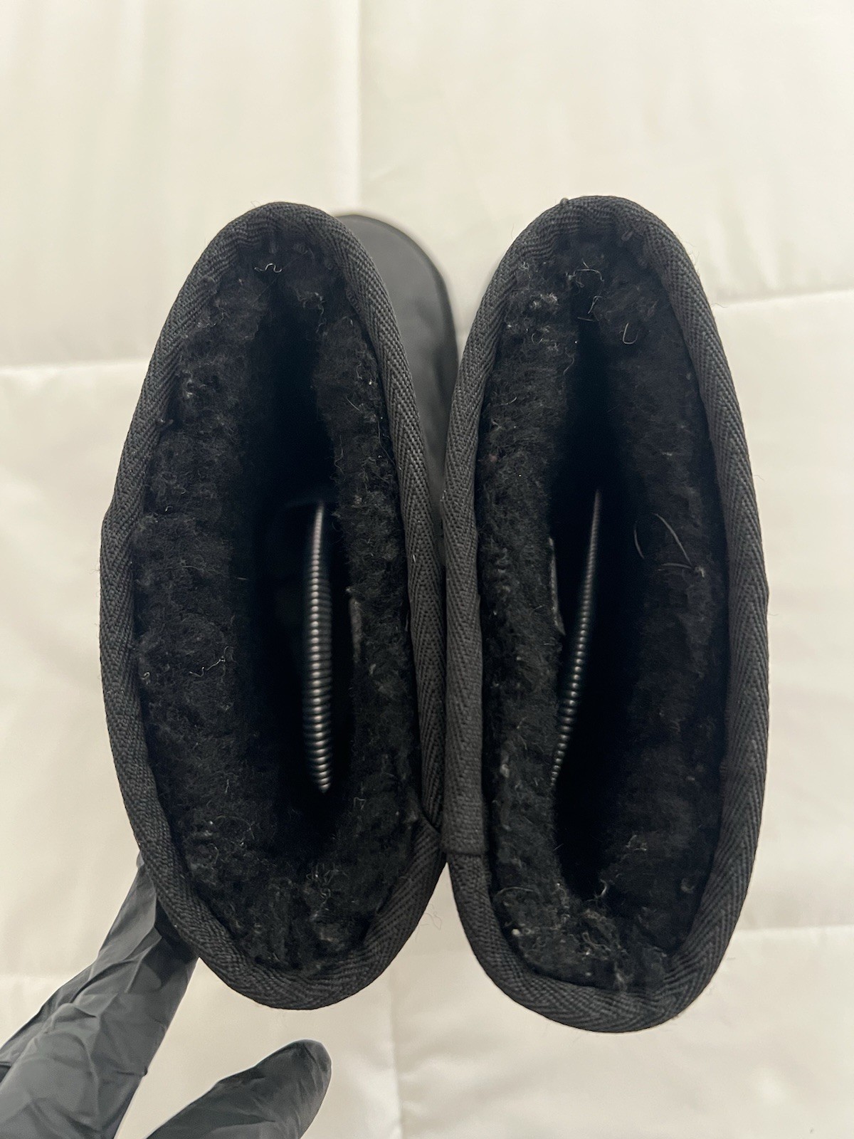 Ugg Essential Short Black Waterproof Leather Warm Comfort Boots Shoes Wool Sz 7