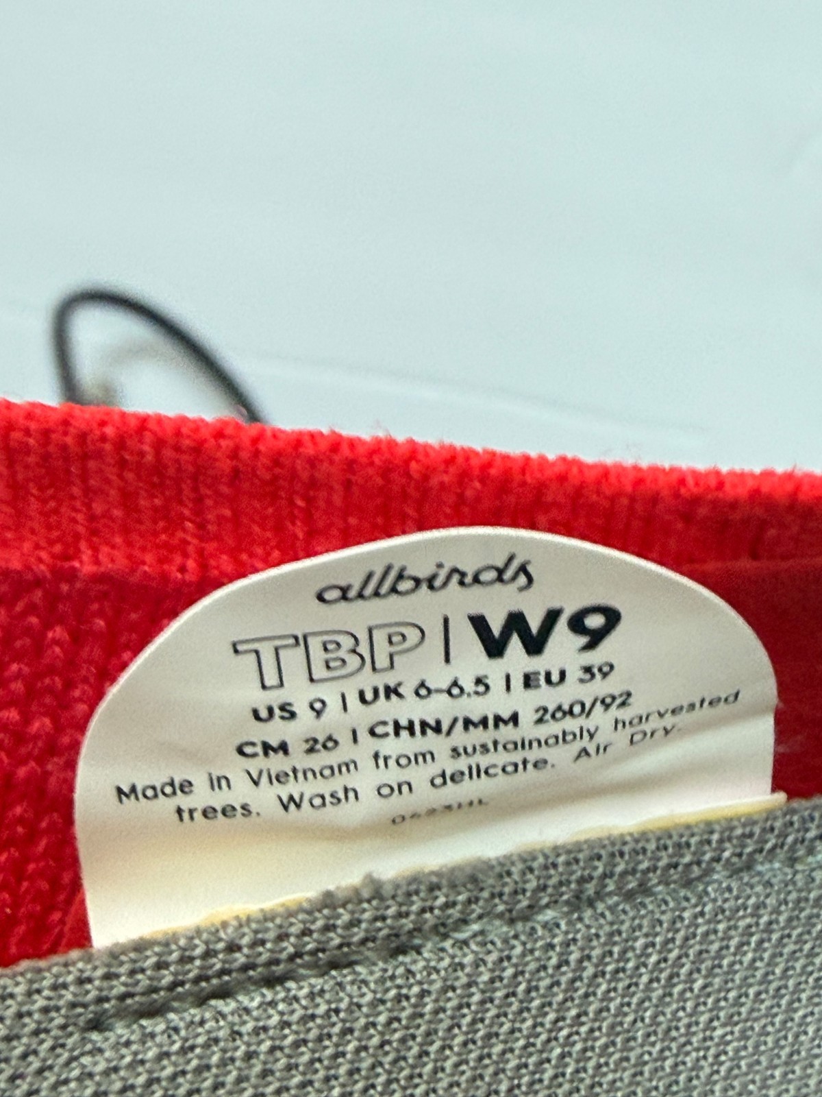 NEW Allbirds Tree Breezers Bloom Red Ballet Flats Women’s Size 9 w/ Box