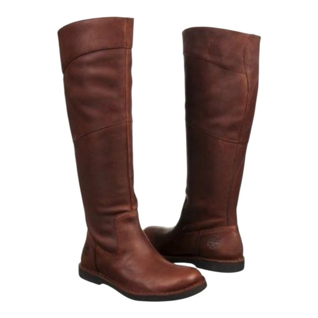 Timberland Earthkeepers Cabot Tall Leather Pull-On Tall Riding Boots Womens 6 M