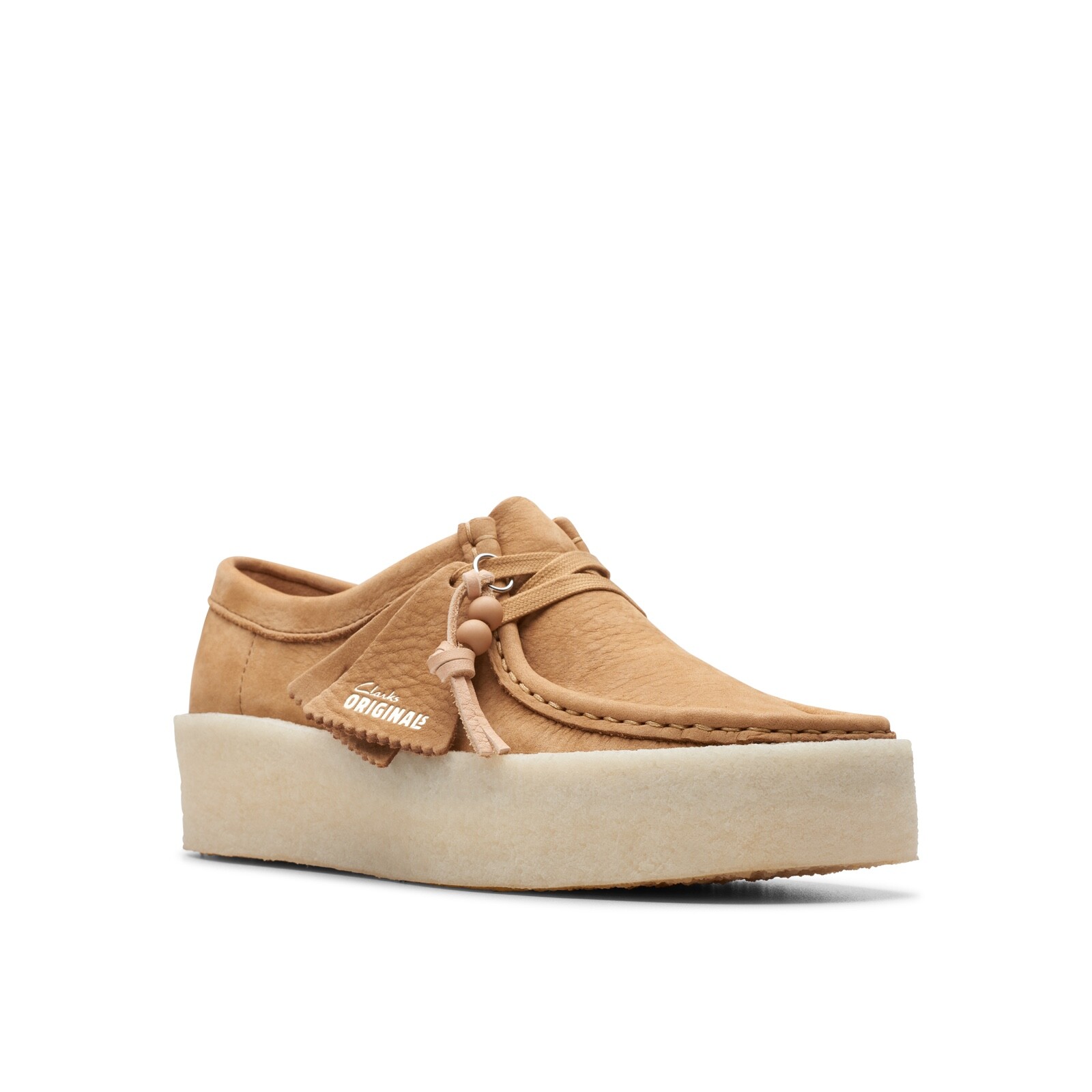 Clarks Originals Women’s Wallabee Cup Mid Tan Nubuck 26176566