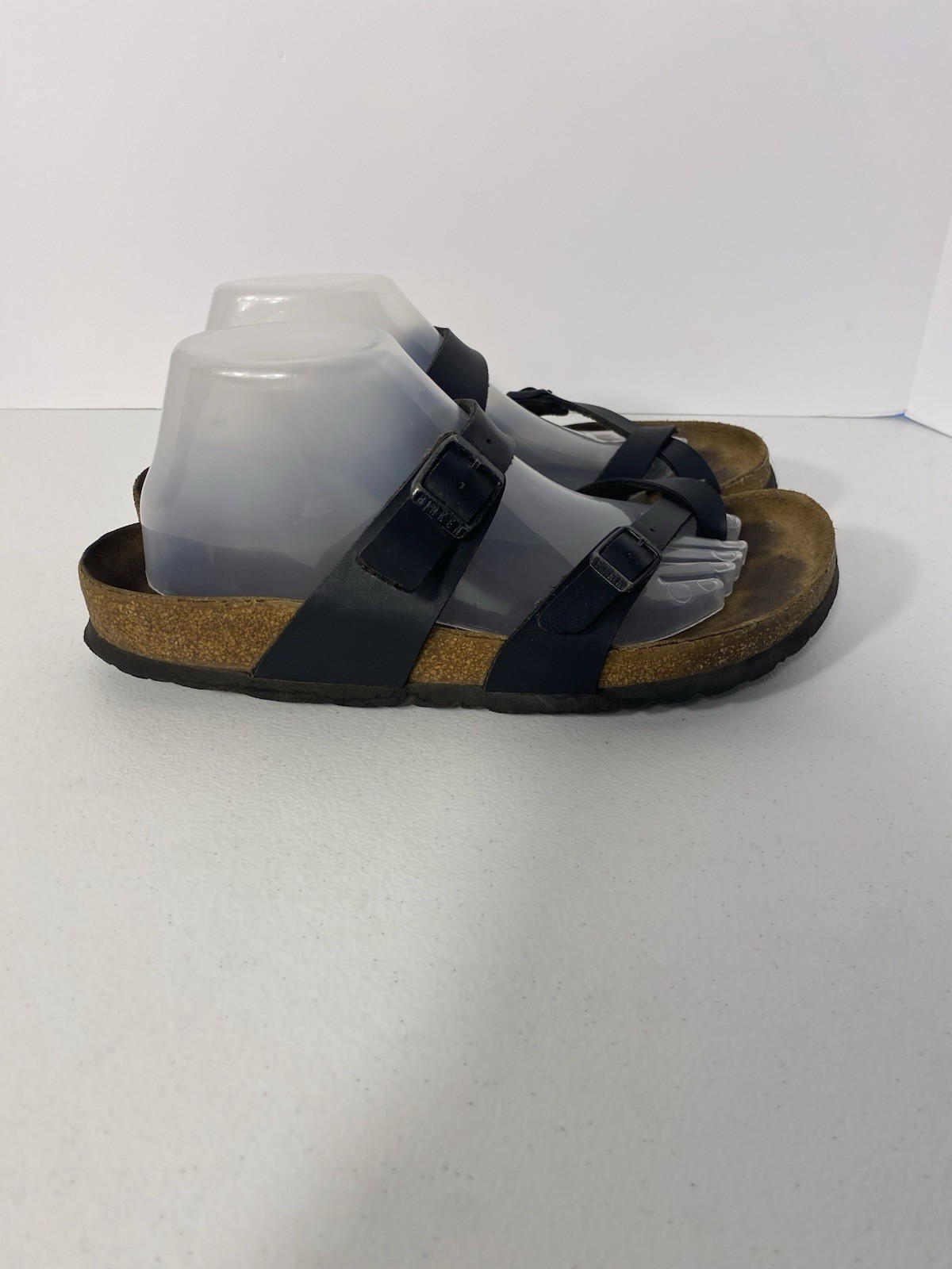 Birkenstock Mayari Black Leather Toe Loop Sandals Women EU 41 US 10-10.5 Comfort