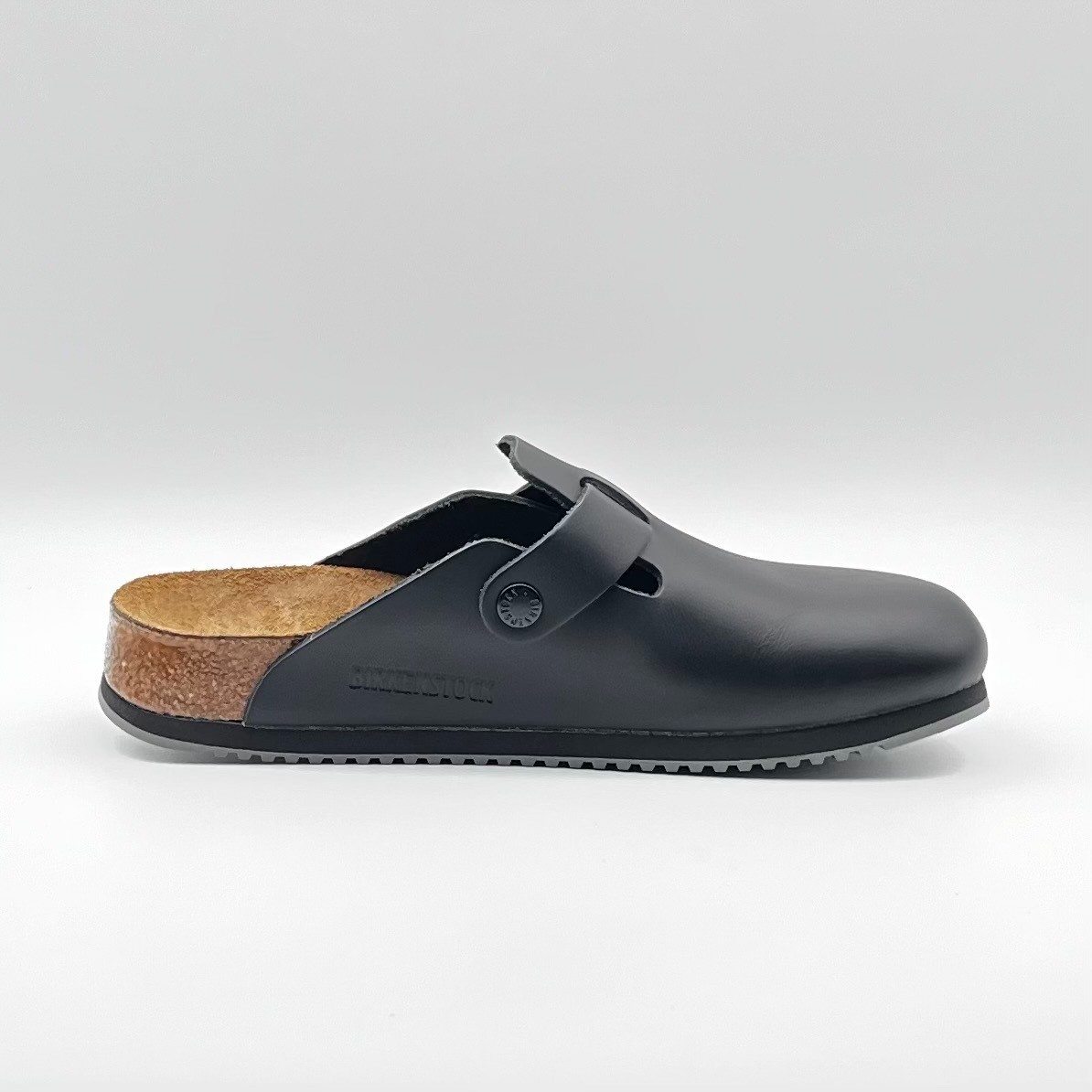 Birkenstock Boston BS Super Grip Black Narrow Fit – Select Size