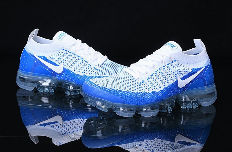 Nike Air VaporMax Flyknit 2 Women’s Blue Running Shoes, Size 5.5 – 8 Women’s