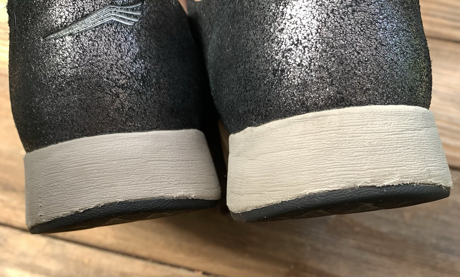 DANSKO Christina Leather Lace Up Sneaker Shoes Black Metallic Size 40 (US 9)
