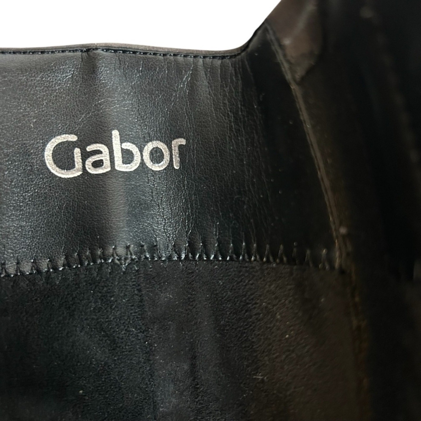 Gabor Nubuk Soft Tall Boots Grey (Brown) SZ 7.5 German Design Made in Portugal