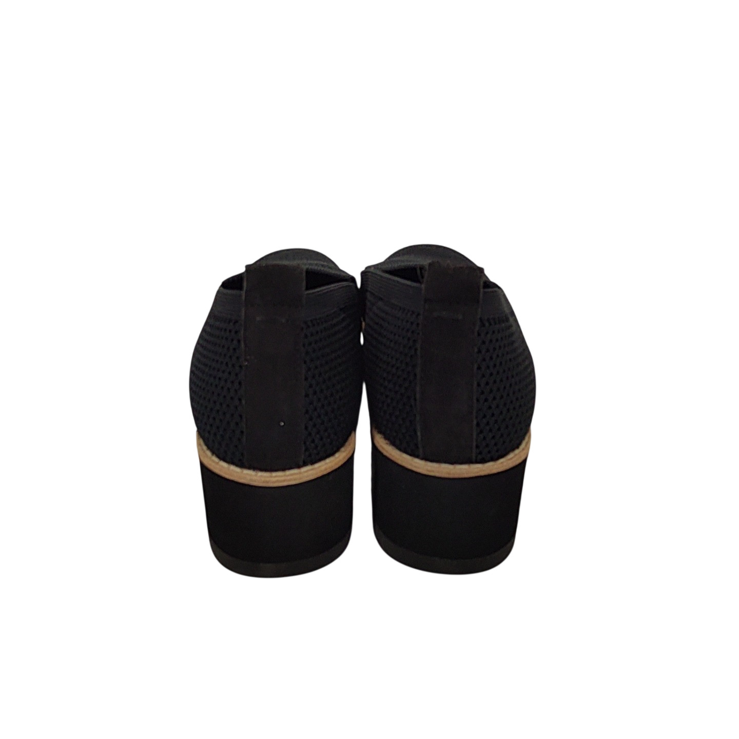 Eileen Fisher Women Ergos Recycled Stretch Knit Platform Loafer Shoes Black 8