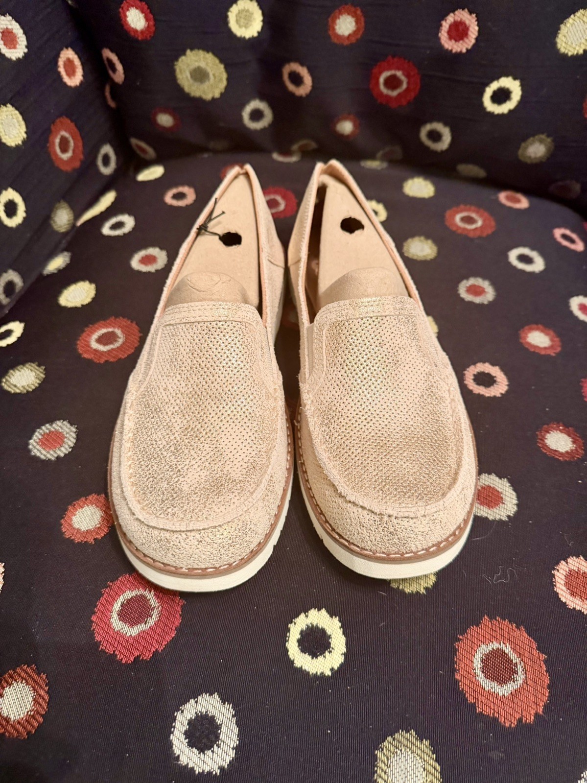 Ariat Cruiser 360 Cooling Womens Sz 11 B Rose Gold Slip On Sneakers Shoes NEW