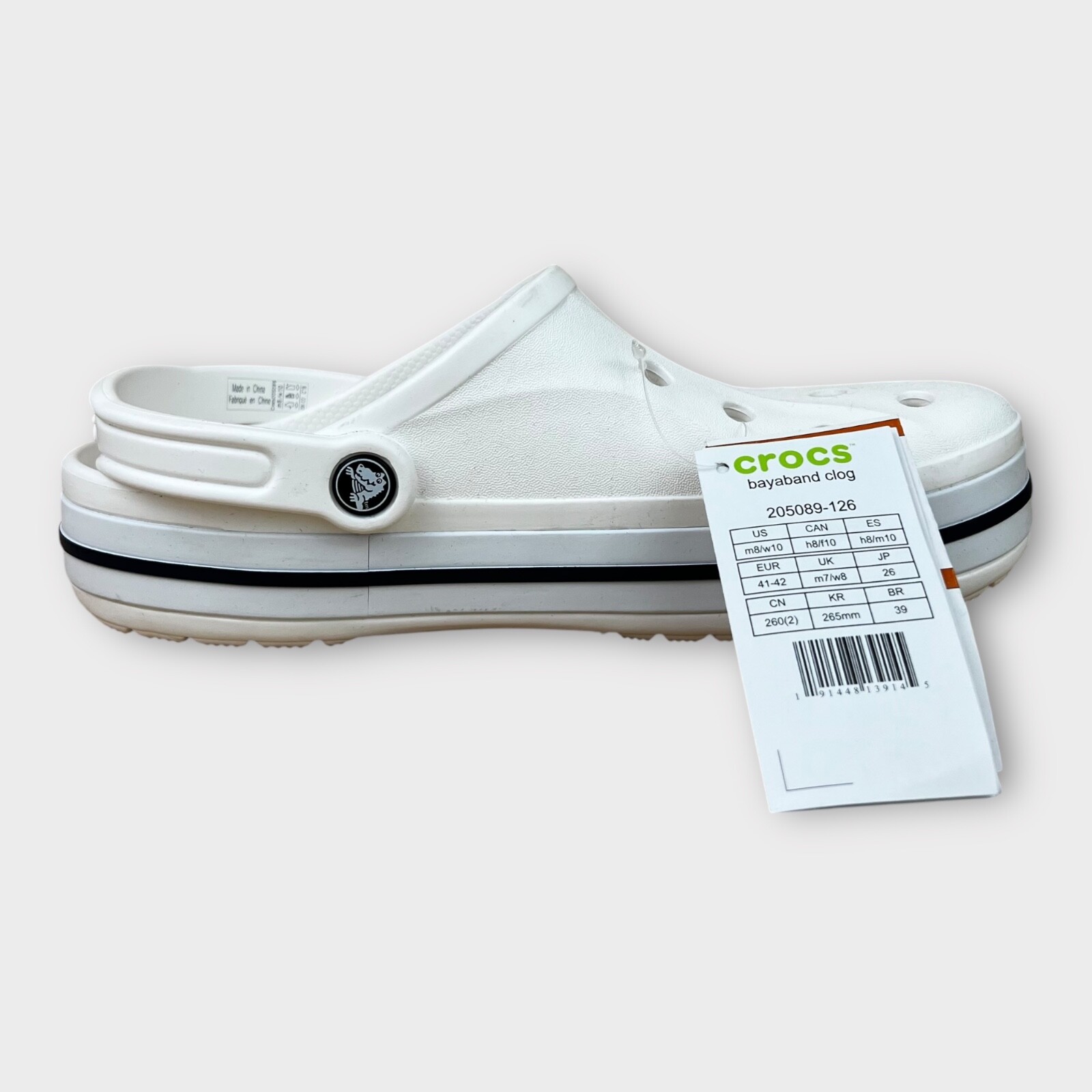 Crocs Bayaband Clogs Comfort Shoes Slip On Mens Sz 8/Wmns Sz 10