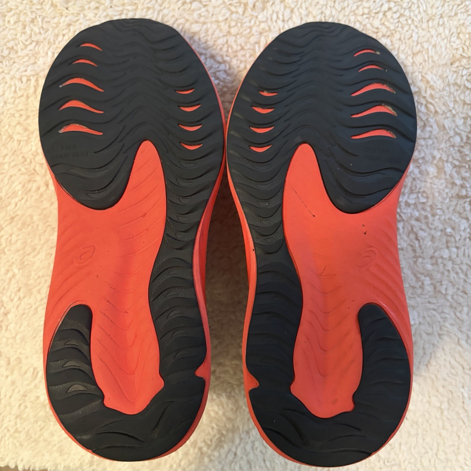 ASICS Noosa Tri 13 Running Shoes Womens 5 Orange Neon Lightweight Trainer