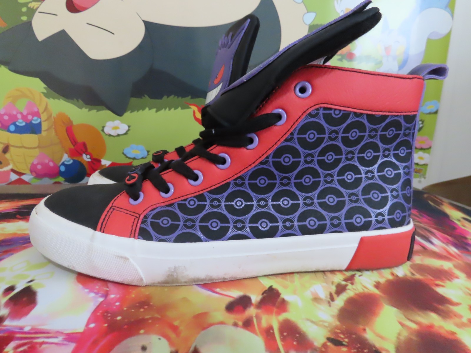 Ground Up Pokemon Gengar Shoes Men’s Size 8 Used Great Condition Light Wear