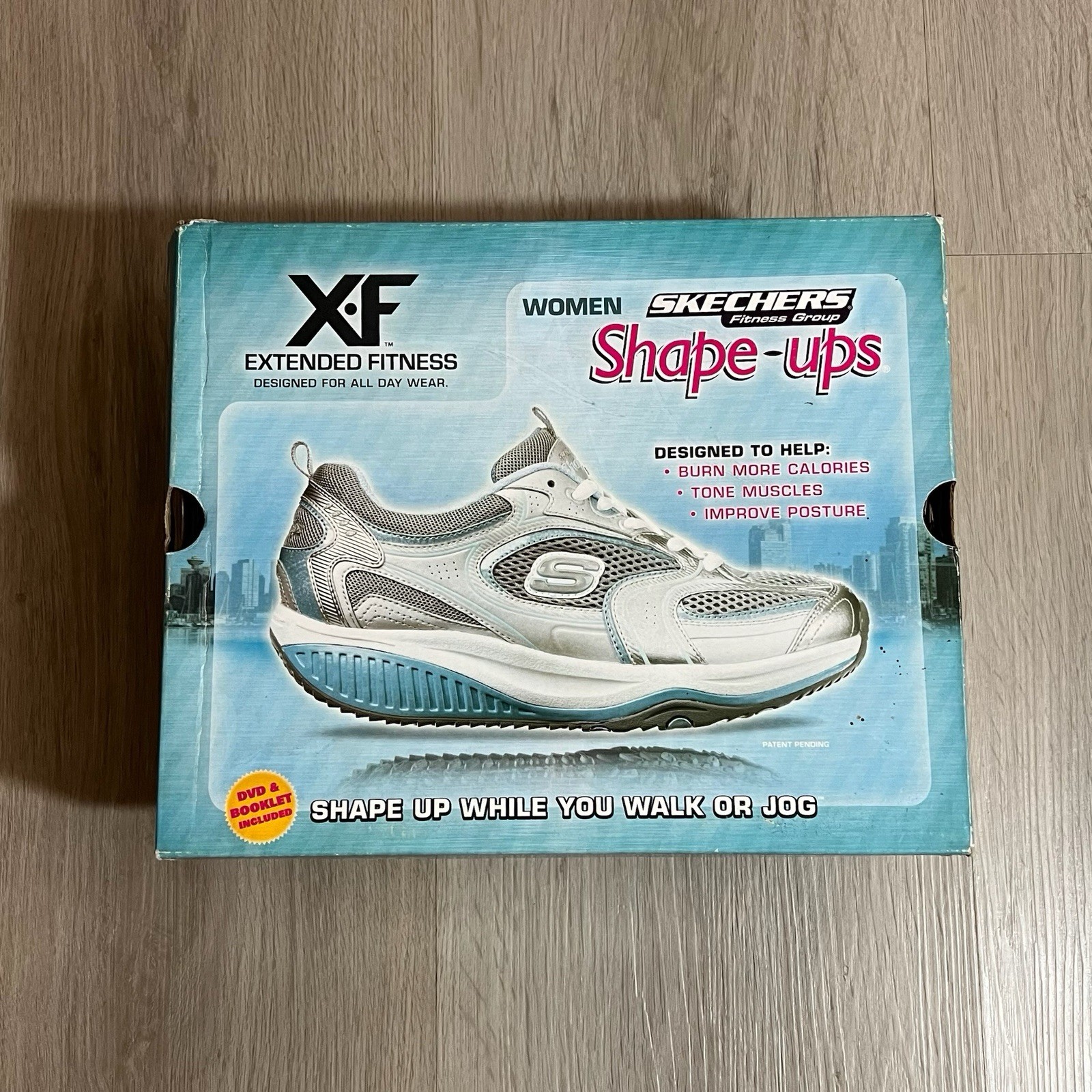 Skechers Shape-ups Women’s Toning Low Top Lace-Up Sneakers White/Gray