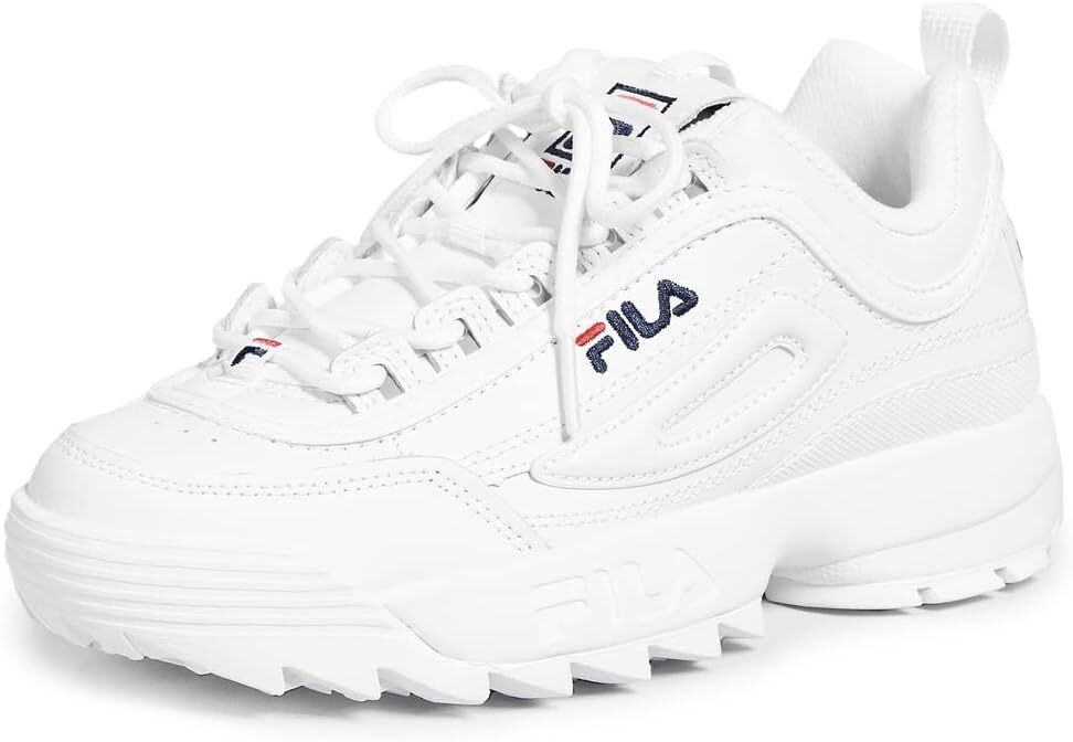 NEW WOMEN FILA DISRUPTOR II WHITE FNVY FRED 5FM00002-125 FREE SHIPPING