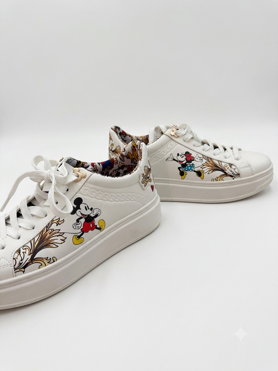 DISNEY X ALDO D100 LOW TOP SNEAKER MICKEY MINNIE WOMEN Size 7.5