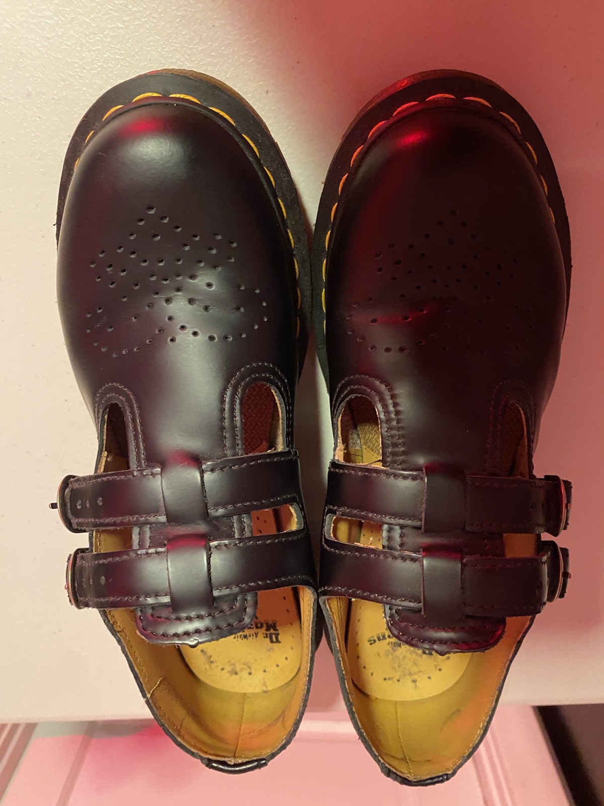 DR MARTENS MARY JANE 8065 Womens SIZE 10 US Smooth Leather Black Shoes