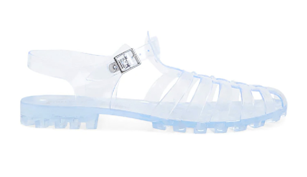 Clear Transparent 90s Retro Summer Beach Jelly Sandals WOMEN’S SIZE MEDIUM (7/8)