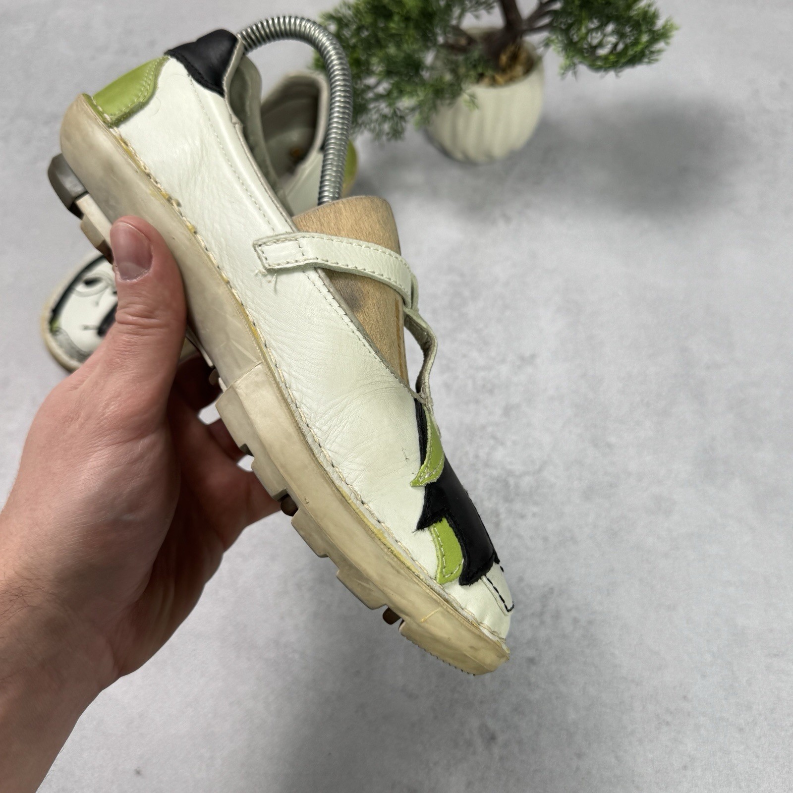 Vintage The Art Women Balerina Chuncky Shoes Flats Sandals EU 38 US 8