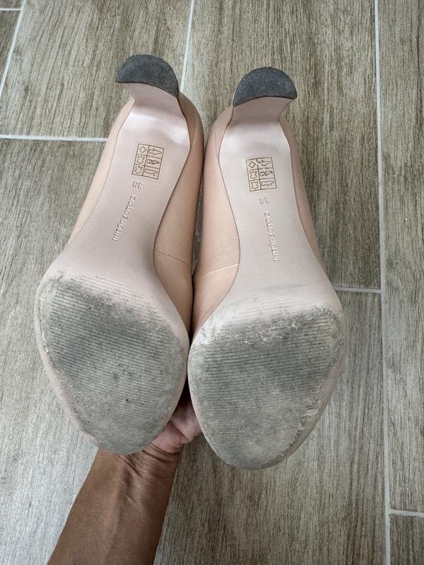 Women Carlo Pazolini heels peach leather 38