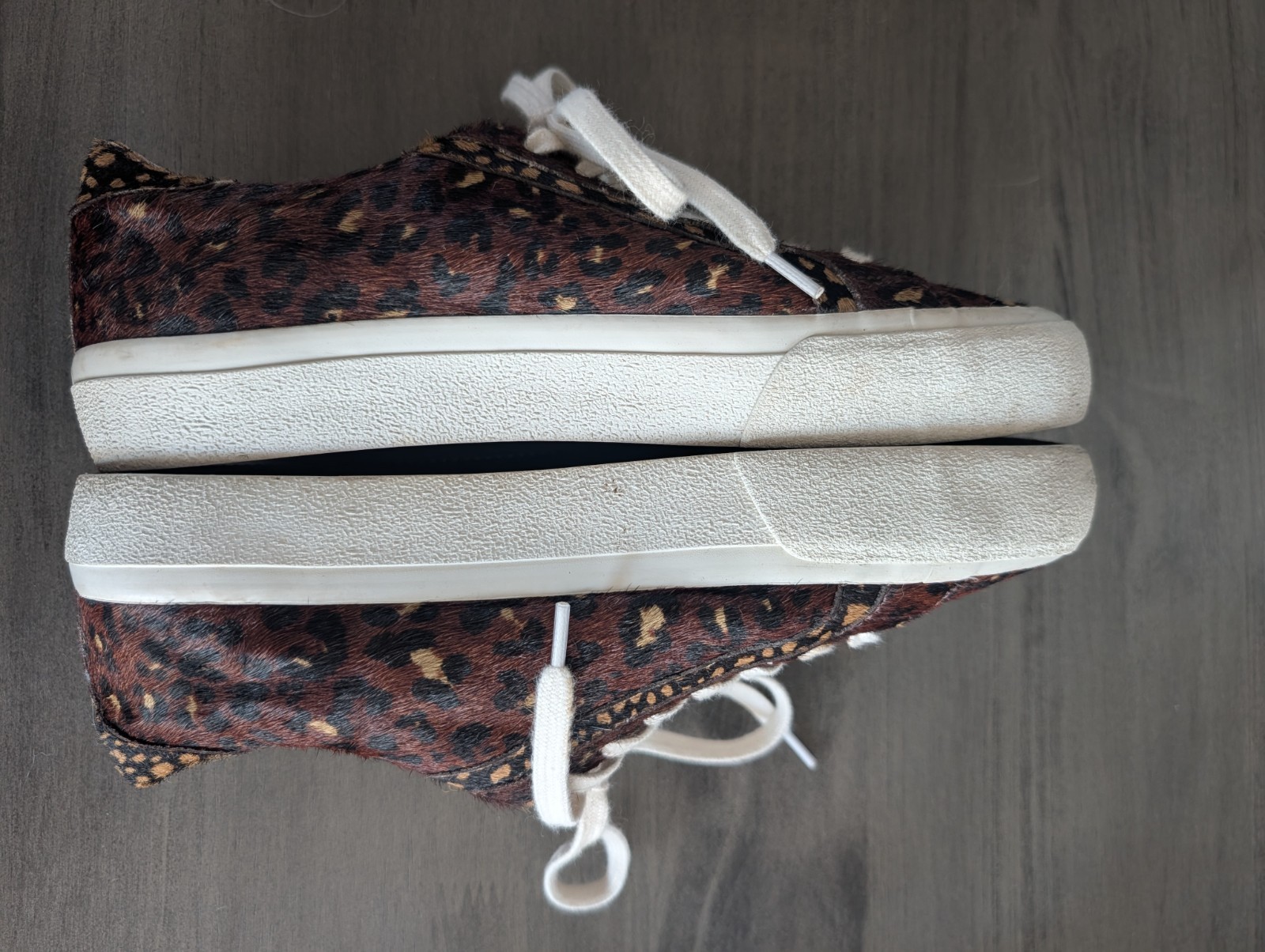 Madewell Sidewalk Shoes Women’s 7.5 Leopard Print Calf Hair Sneakers