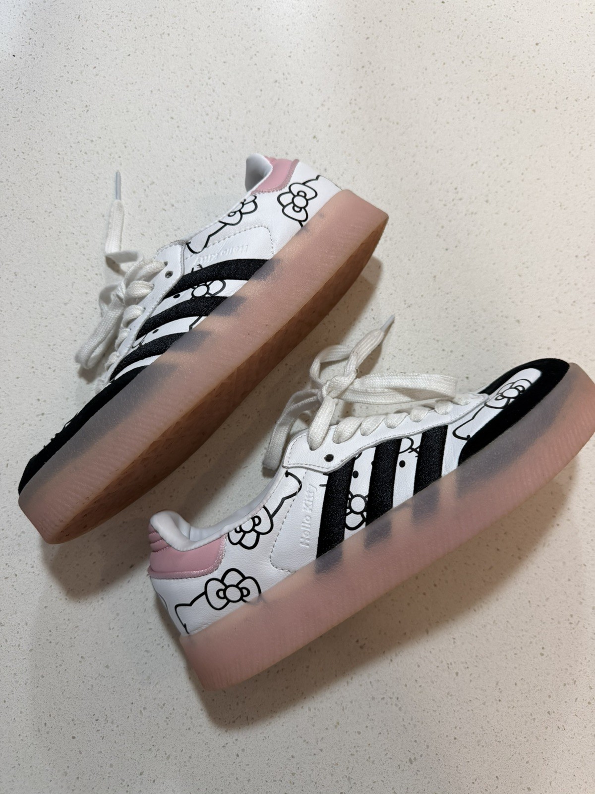 Hello Kitty x adidas Sambae White Black Clear Pink W