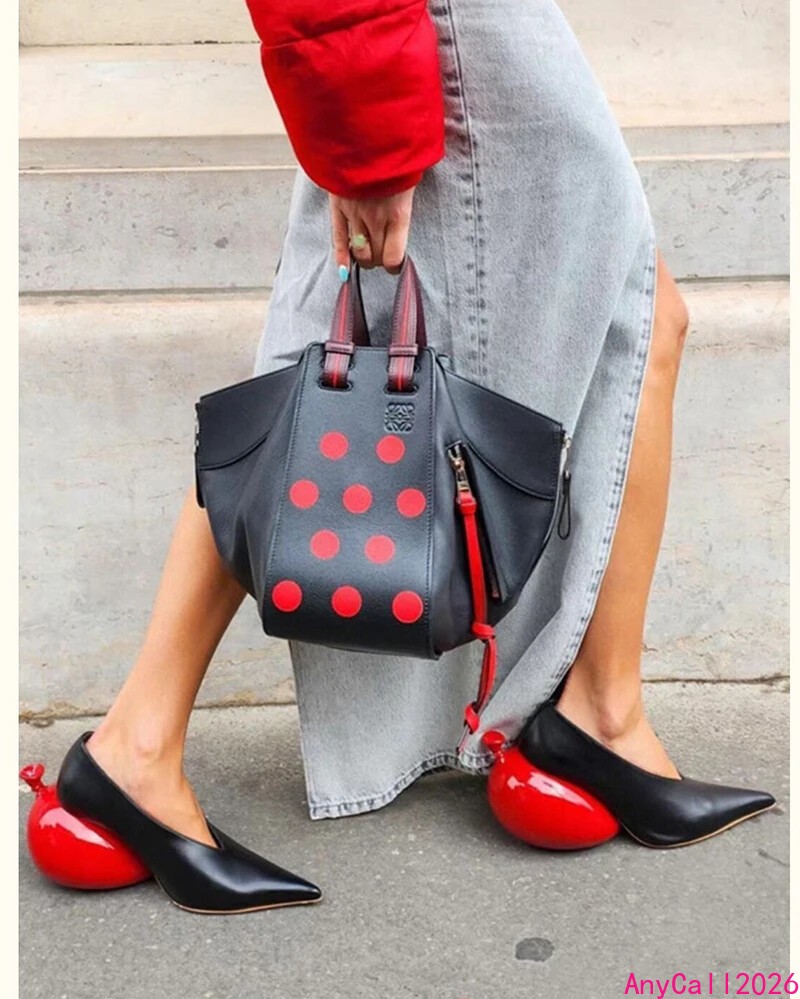 Balloon Heel Pointed toe Slip on Womens Dress heel Party Casual pumps Shoes Hot