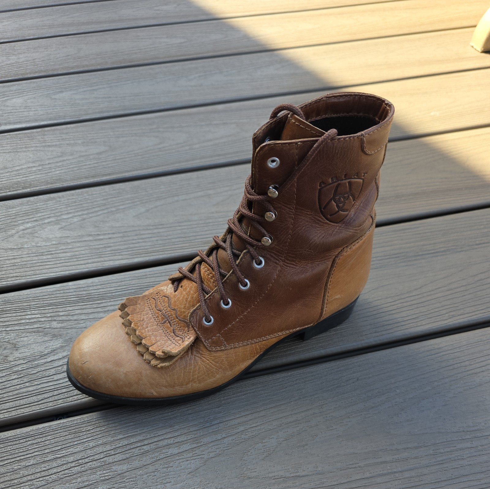 Ariat ATS Advanced Torque Stabilizer Leather Lace Up Boots Womens Size 8M