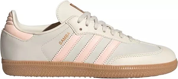 Adidas Samba OG Soccer Shoes Youth Size 7 / Women Size 8.5 Tan Pink Gum JH7598
