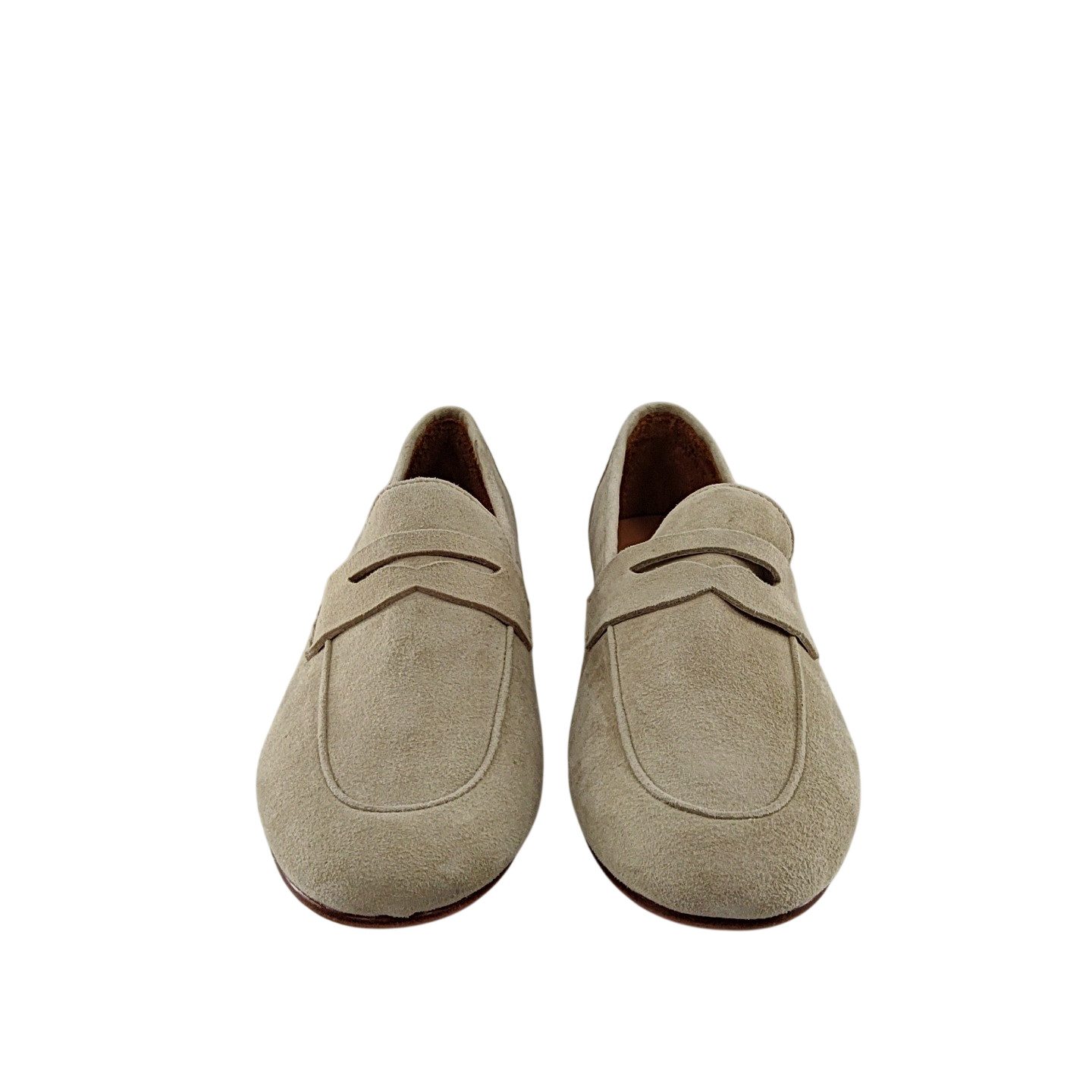 Quince Italian Suede Penny Loafer Almond Shoes 9