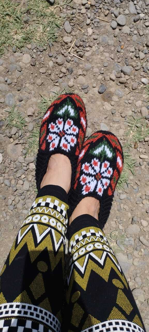 Women Hand knitted Slipper Socks with Suede Soles/ Fast Shipping from the USA