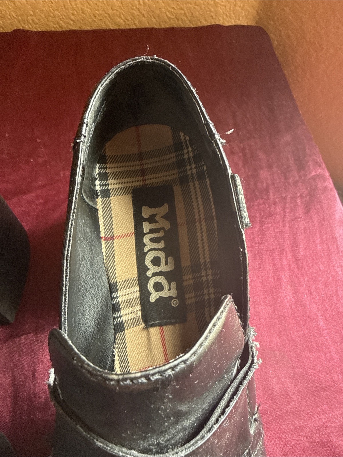 Mudd Chunky Y2K VTG Black Heel Loafer Preppy Platform Shoes 6