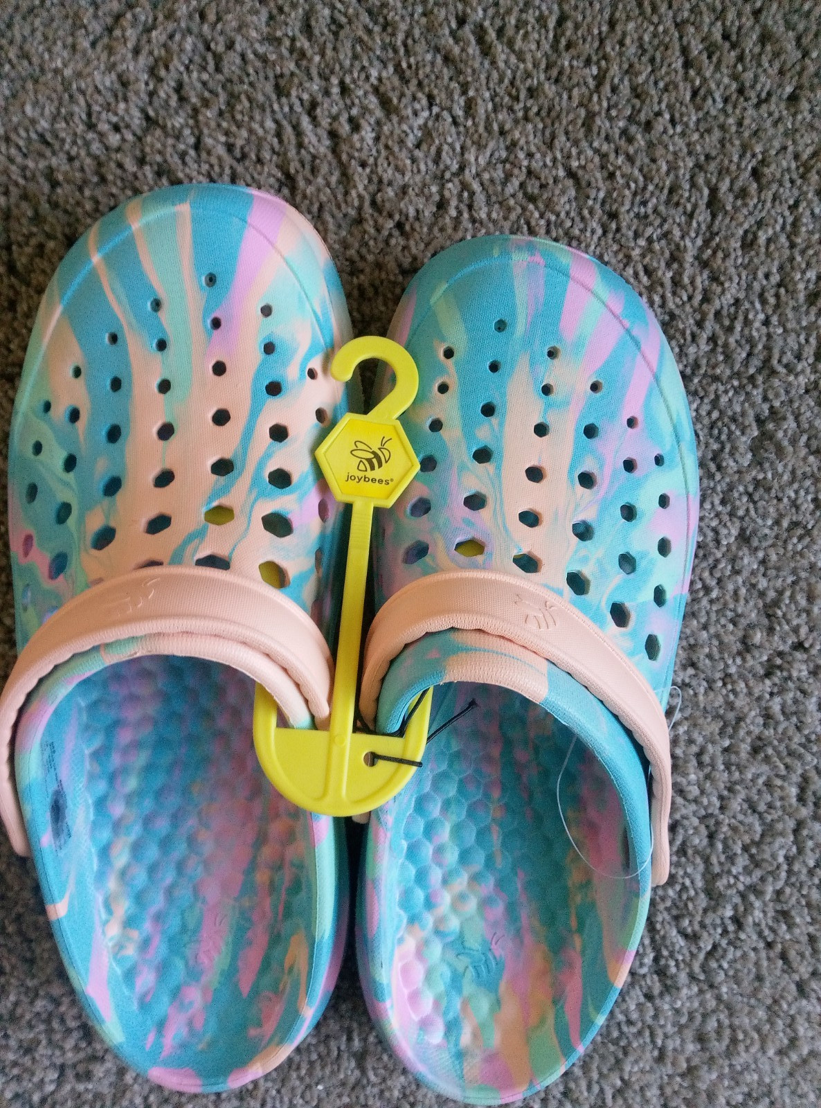 Joybees Active Clog Rubber Multicolor Swirl Women’s Size 10