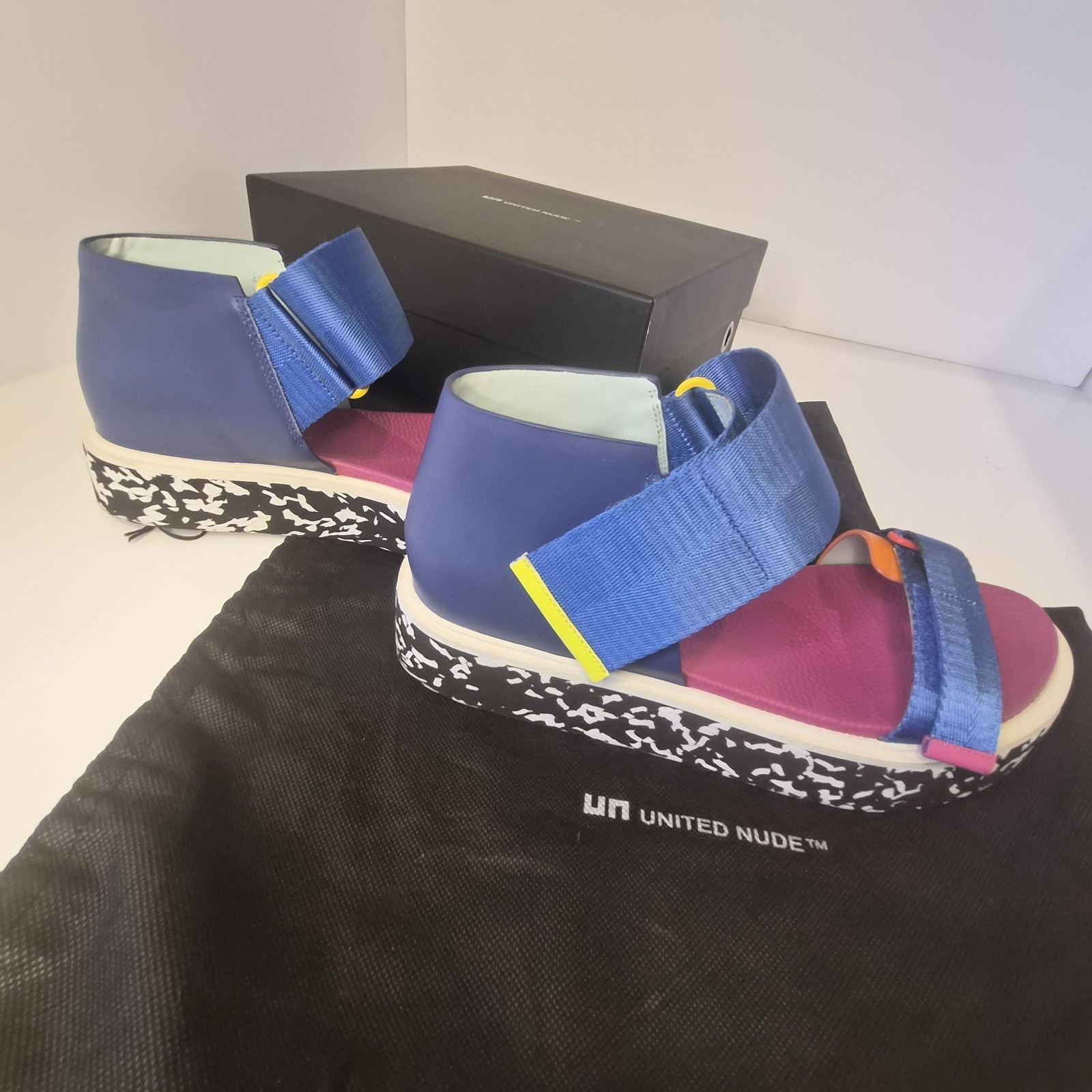 United Nude Women’s Strappy Leather/Nylon Sandals – Fiesta EU 40 US