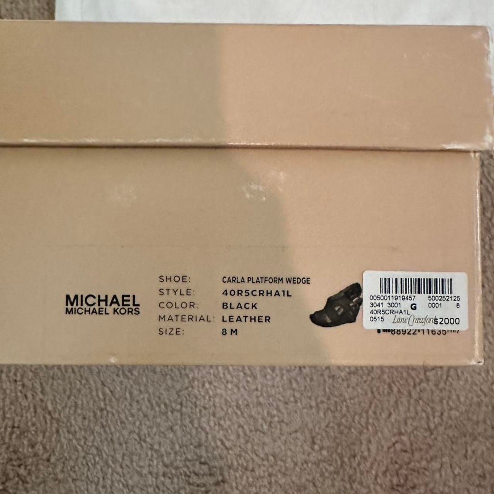 Michael Kors Carla Wedge Back Leather US Size 8 (see description)