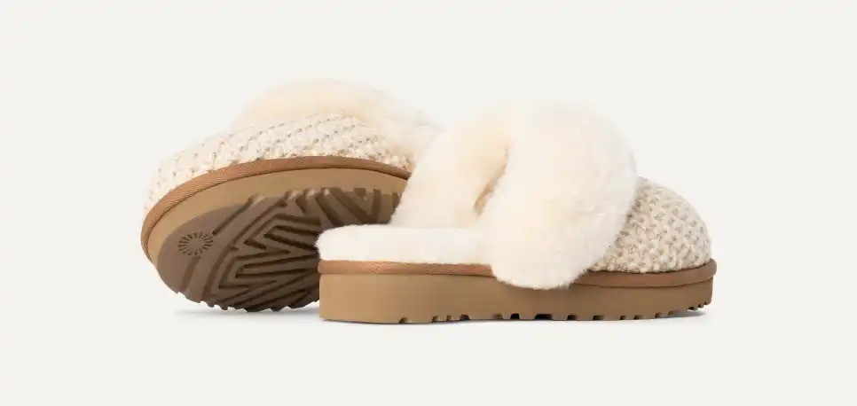 UGG Women’s Cozy Knit Fur Slippers Multicolor – New – Free SHIPPING!!!