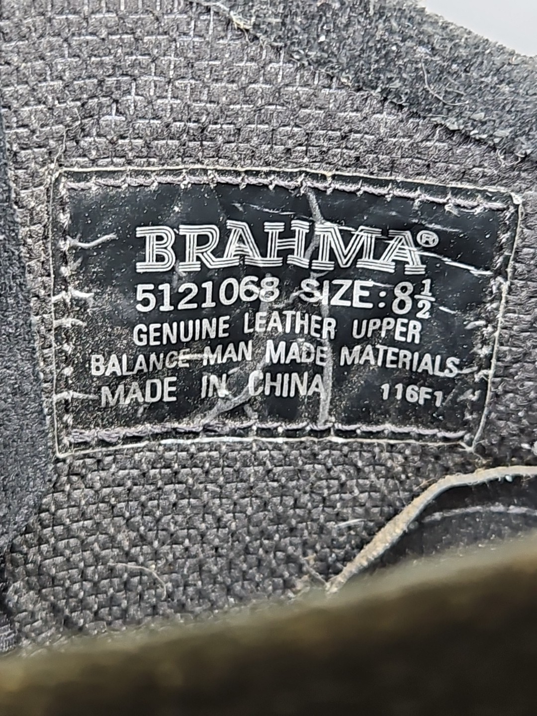 Brahma Black Leather Engineer Boots Womens 8.5 Workwear Grunge Distressed