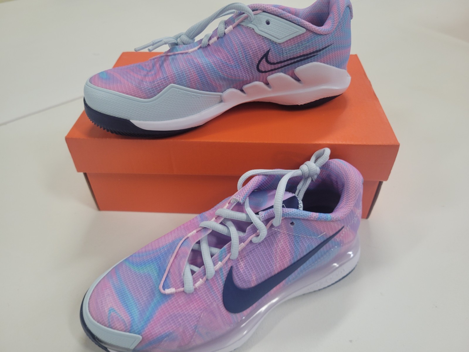 Size 6 – NikeCourt Air Zoom Vapor Pro Pink Foam Glacier Blue W