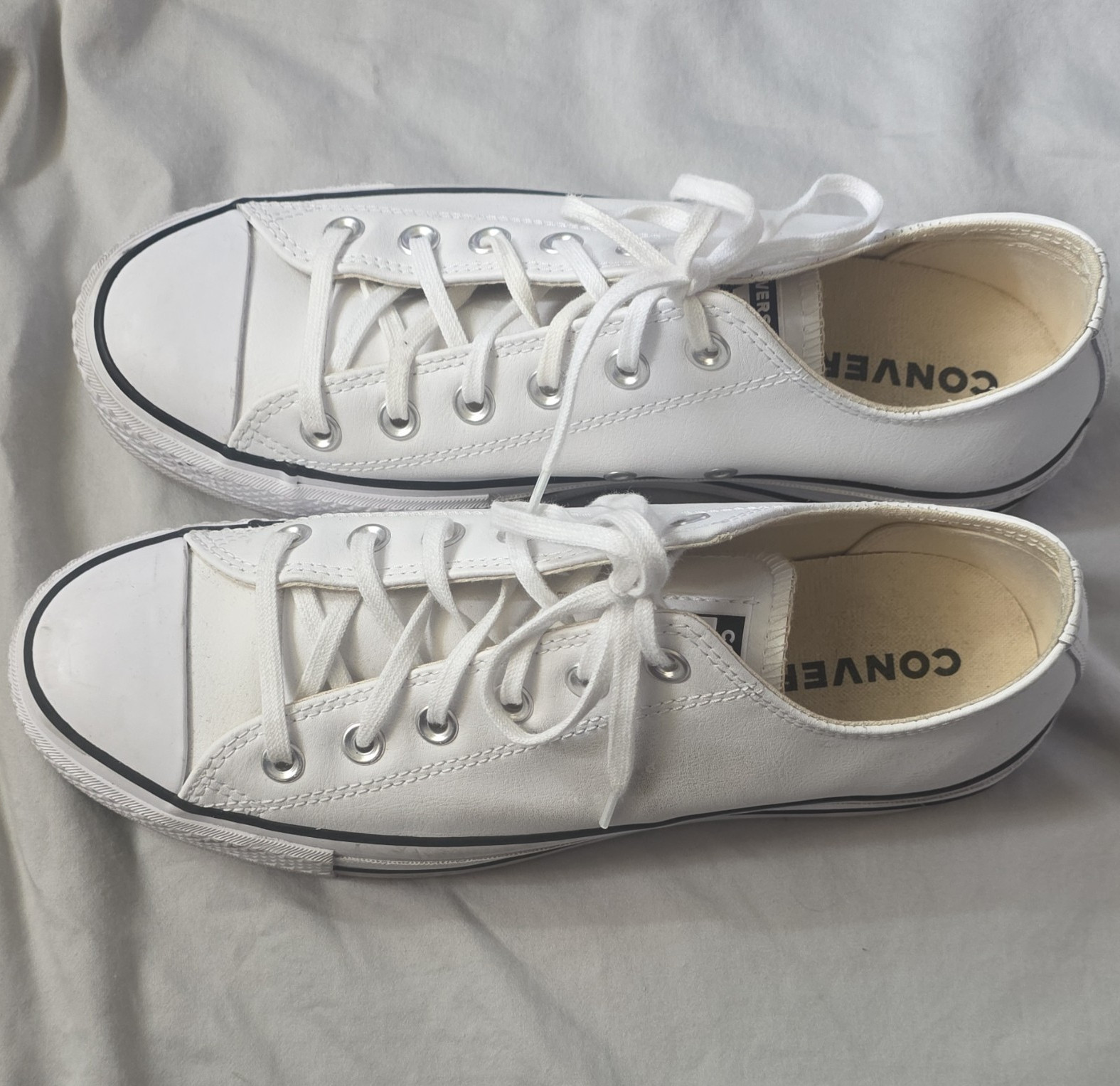 Converse Chuck Taylor All Star Lift Clean Ox White Leather Low Top 561680C