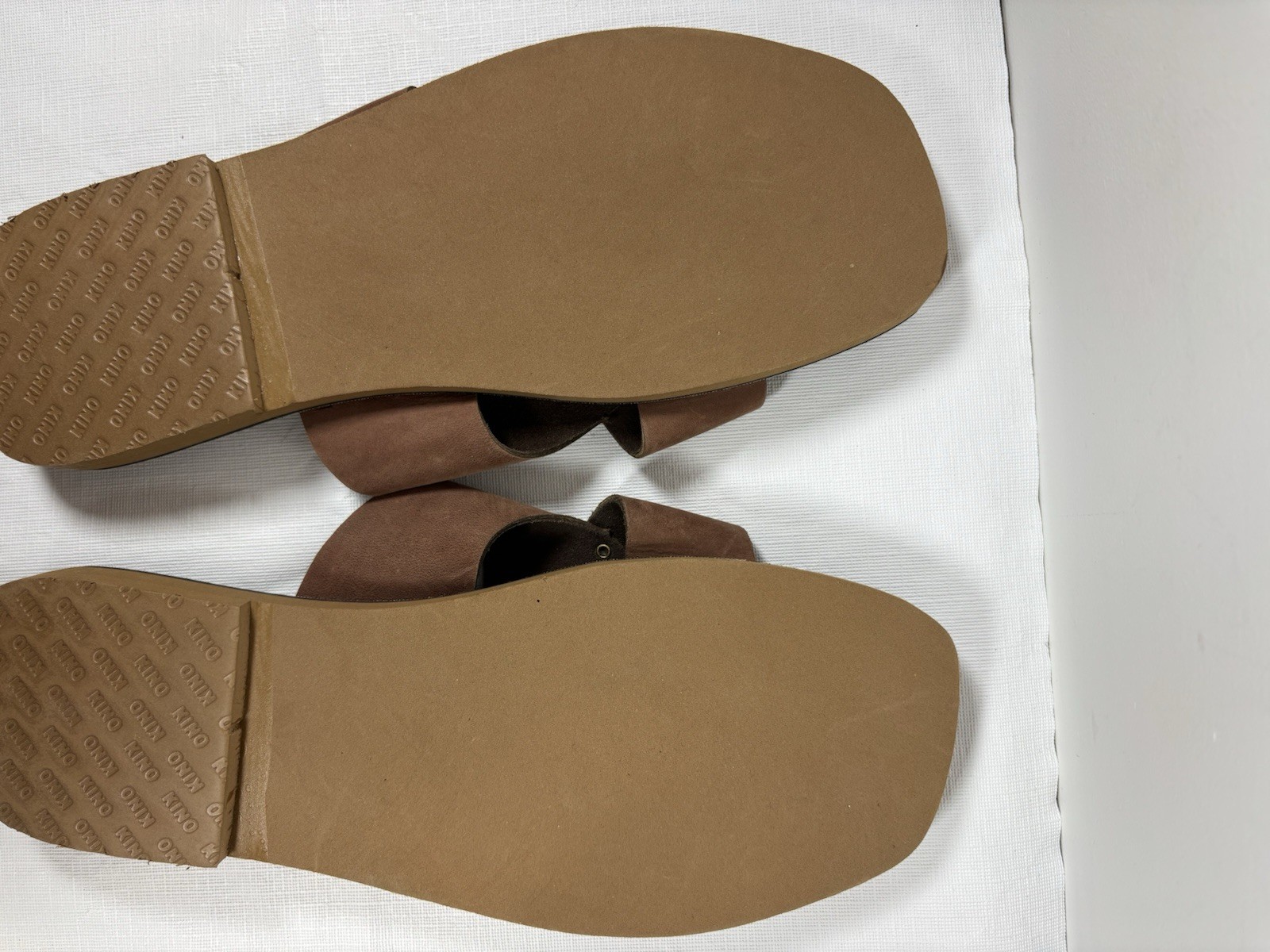 KINO Womens Leather Suede Slip On Sandals Sz 13 Handmade Key West Florida Casual