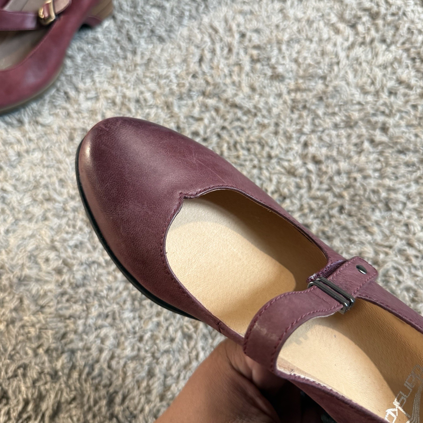 Dansko Callista Women’s Size 38 Shoes Burgundy Leather Casual Comfort