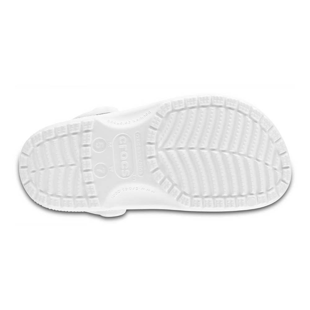 Crocs Classic Clog White Unisex Adults Slip On Water Friendly Sandals Shoes 1000