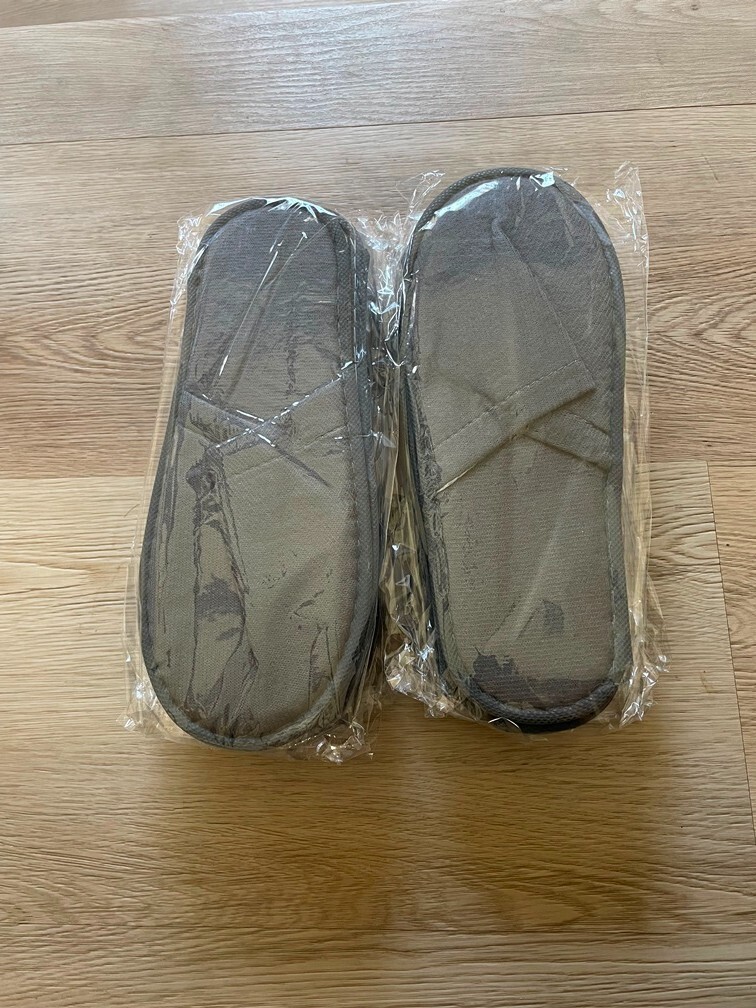 Disposable Slippers Non Slip Closed Toe 3 pairs For Spa, Bathroom, Hotel AirBnb