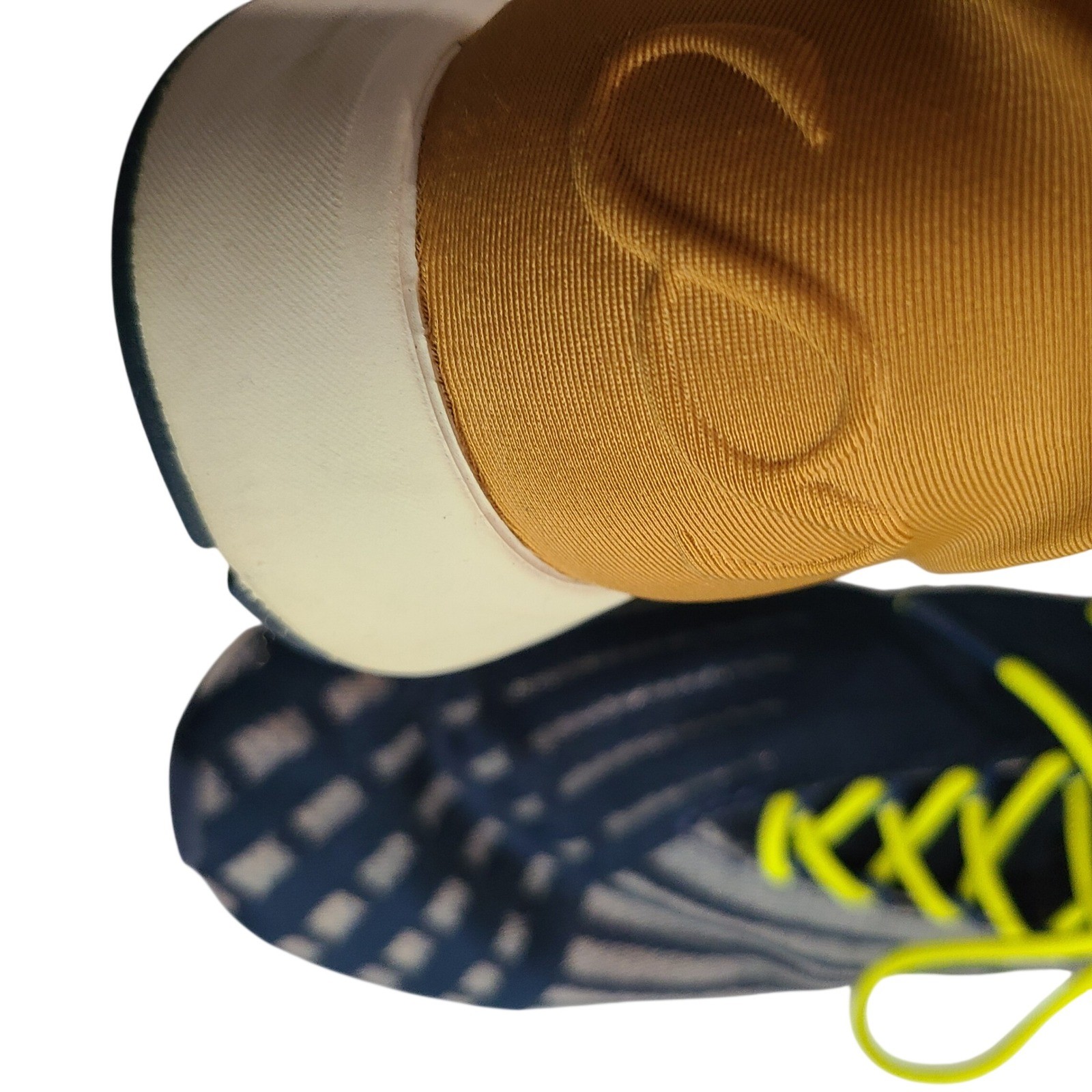 Saysh One Womens 8.5 Running Shoes Navy Mustard Yellow Neon Laces Allyson Felix