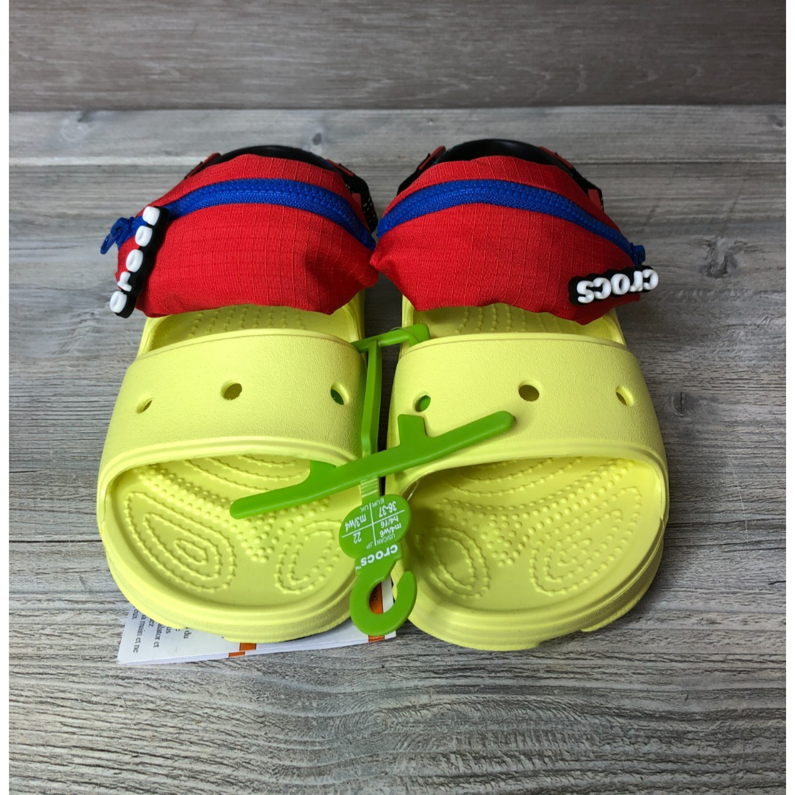 CROCS All Terrain Desert Trip 2 Sandal M4/W6 Yellow Fanny Pack 208076-75U NEW
