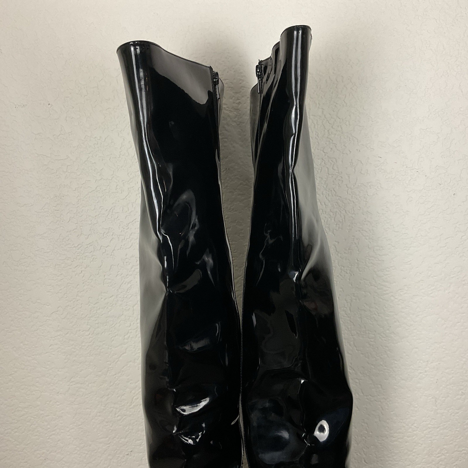 Pleaser Women’s Seduce-3010 Black Patent Thigh High Boots 5″ Stiletto Heel Sz 8