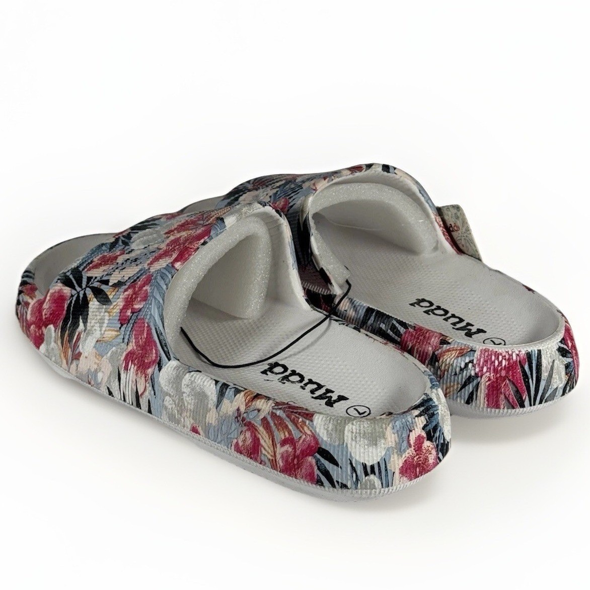Mudd Floral Slide Sandals Women’s Size 7 Aloha-01FLP Multicolor Pool Sandals