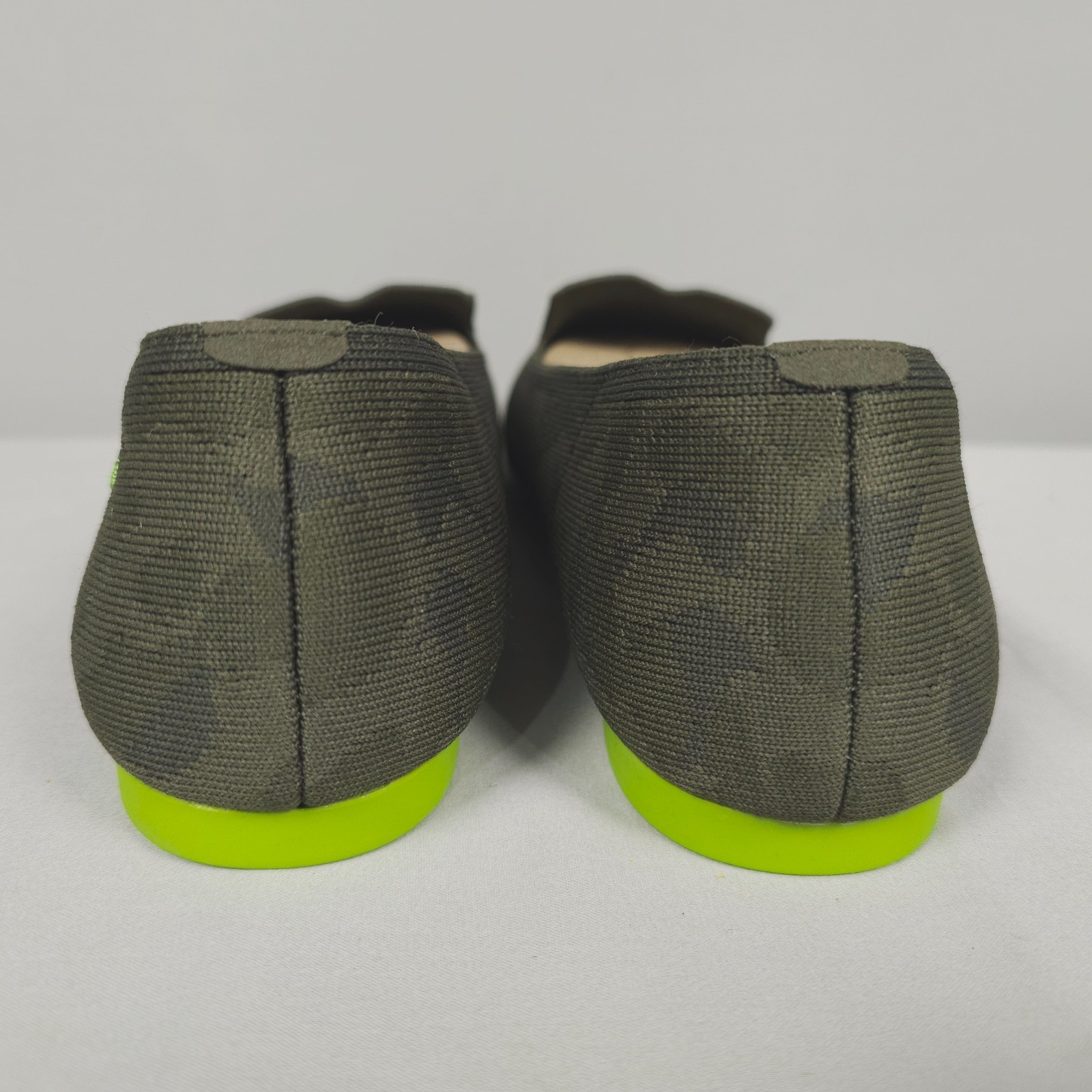 Vivaia Audrey Loafer Women Size 9 US / 40 EU Green Camo Woven Knit NWOB