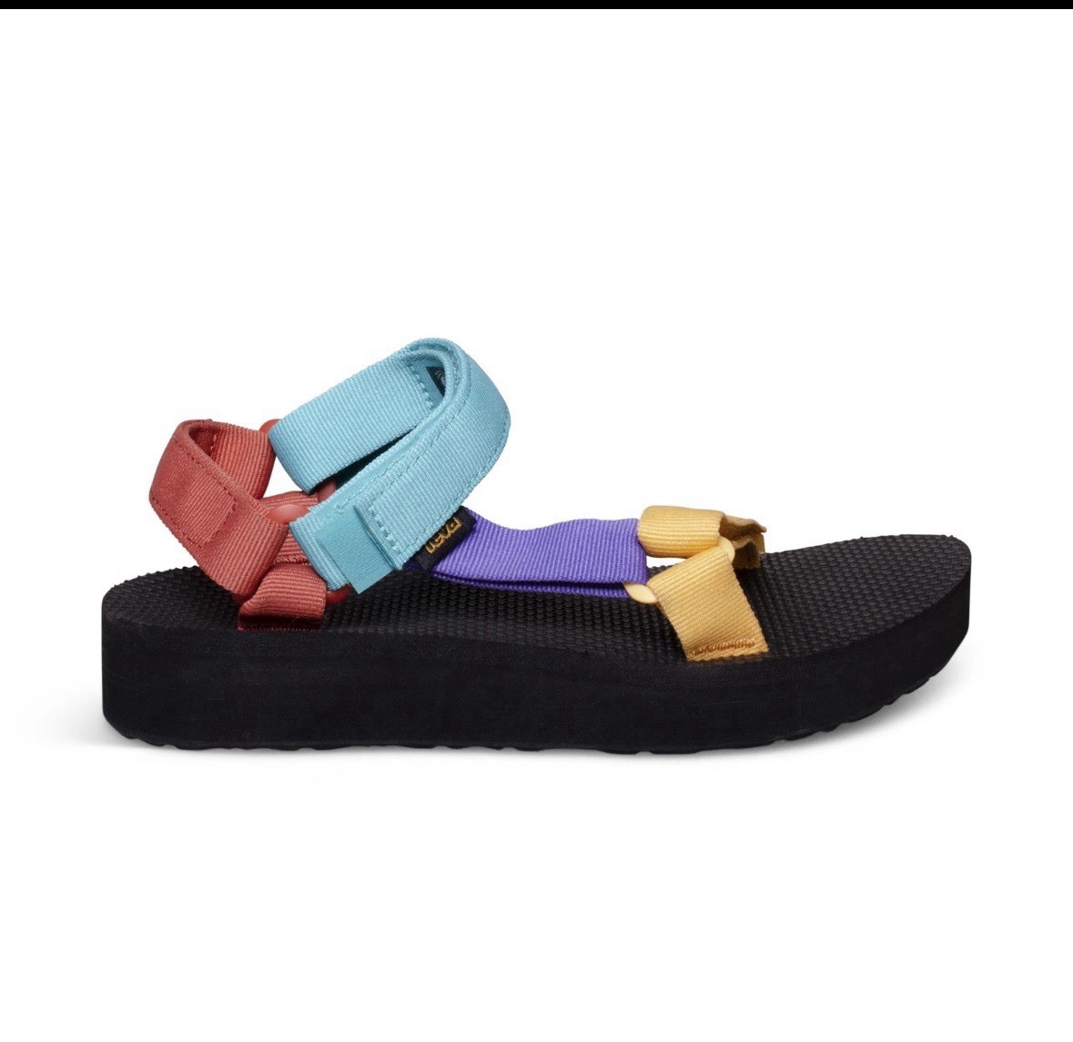 Teva Women’s US 8 Midform Universal Platform Sandals 1090969 Black/Multicolor